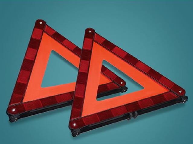 Triangle de signalisation (2 unités)