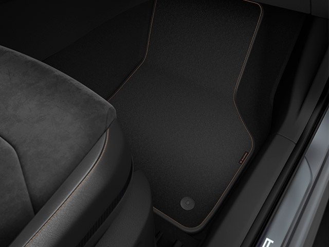 Tapis de sol avec broderie cuivre CUPRA