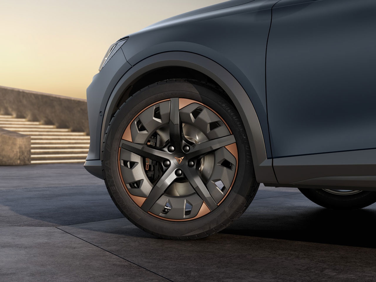 Jantes Aero 19'' en alliage sport noir et cuivre