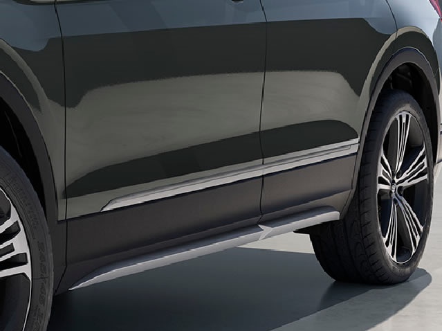 Moulures latérales de porte finition argent