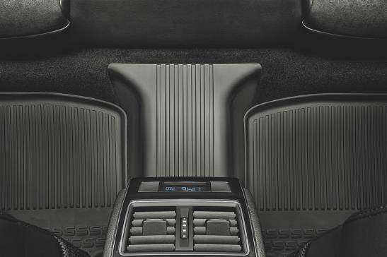 Tapis de sol caoutchouc pour tunnel arrière