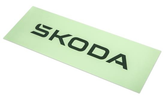 Autocollant Škoda vert électrique - Grand