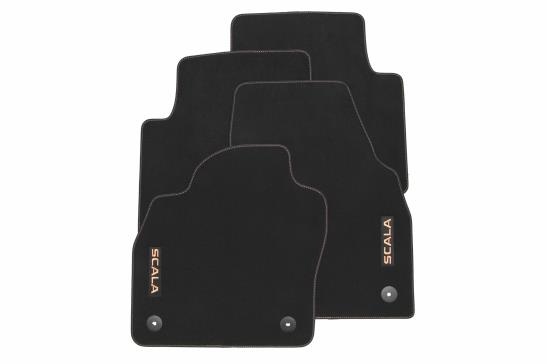 Tapis de sol textile Prestige - écriture cuivre