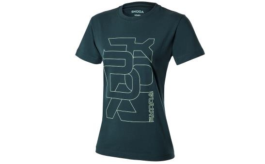T-shirt Femme motif taille S vert émeraude