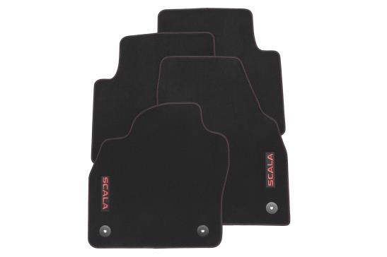 Tapis de sol textile Prestige - écriture rouge