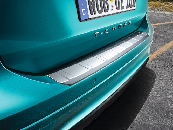 Protection de seuil de chargement effet inox pour T-Cross