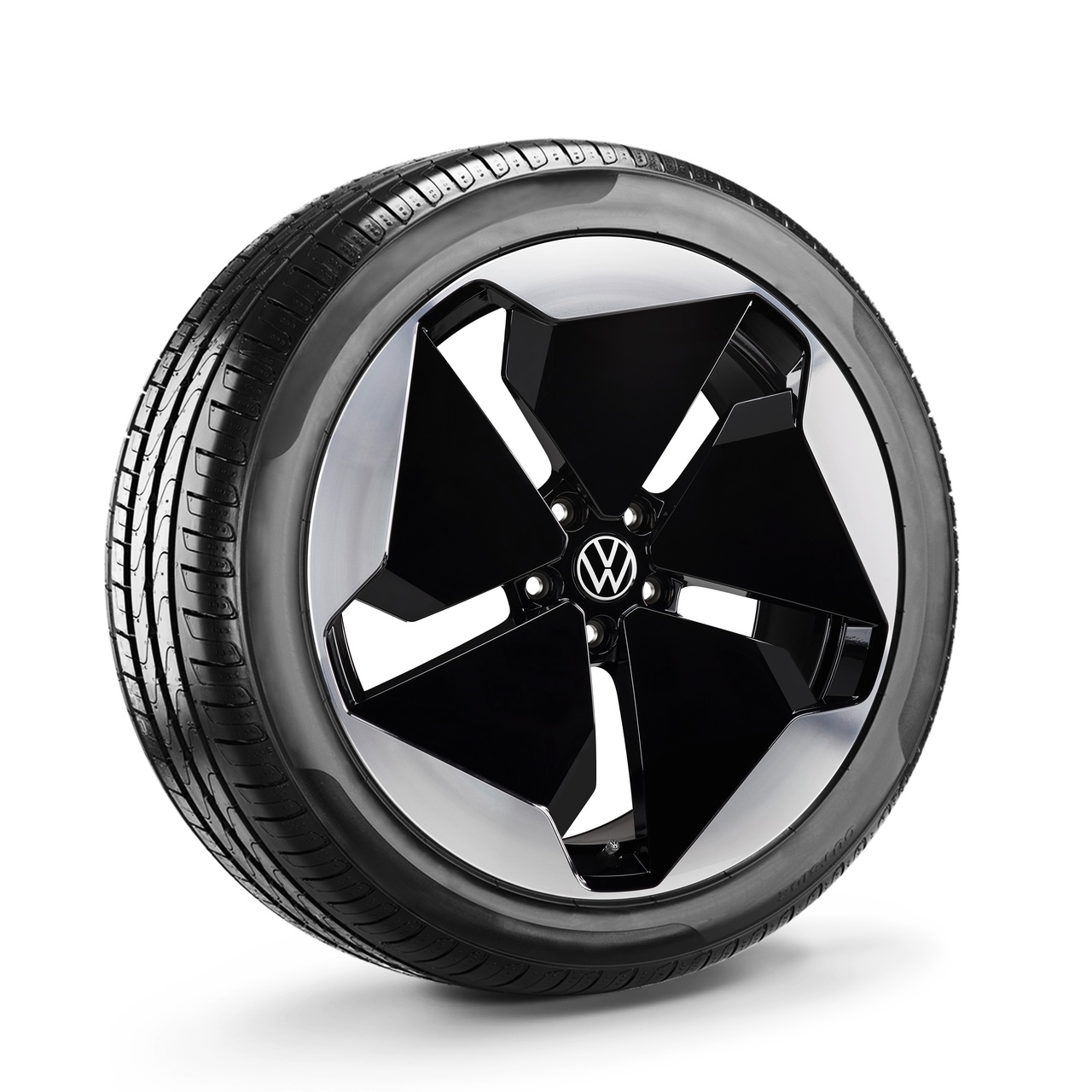 Jante en alliage léger 7,5J x 20 ET44, Sanya, noir finition brillante