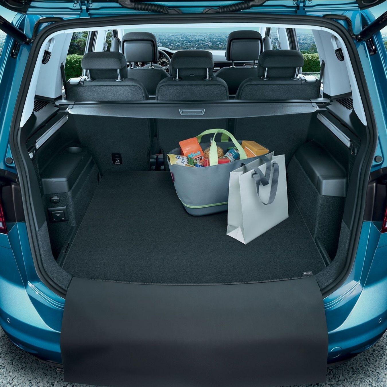 Tapis de coffre réversible pour Touran (7 places)