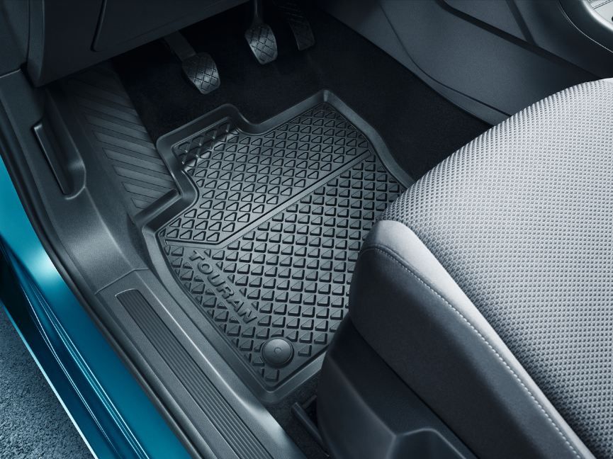 Jeu de 4 tapis caoutchouc Touran