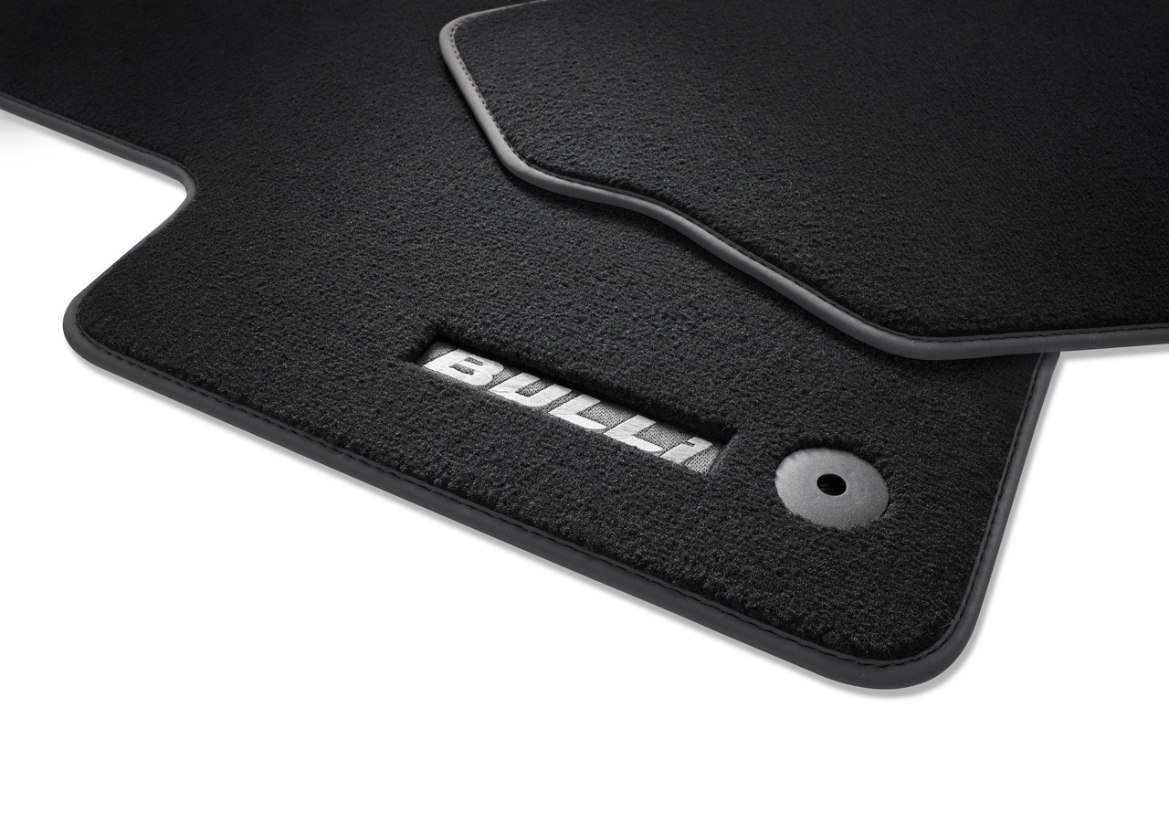 Multivan T7 - Jeu de 2 tapis textiles av Premium noirs