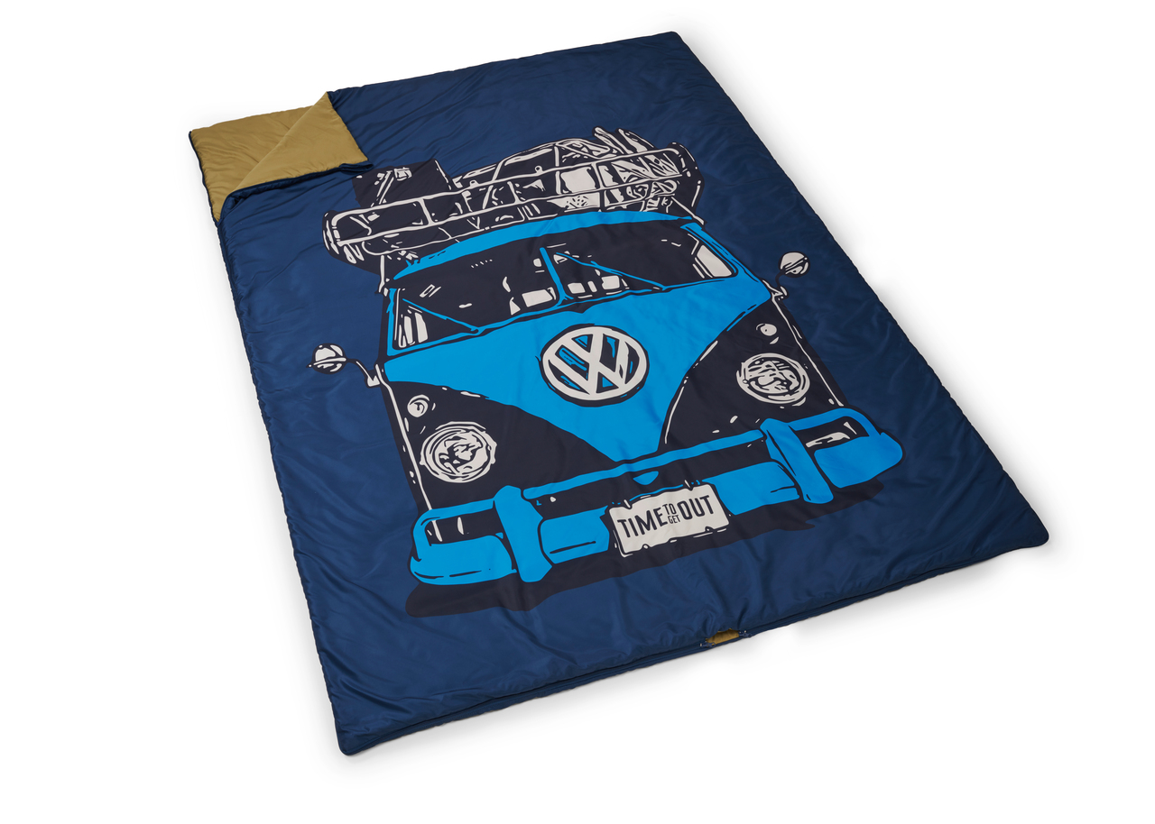 Sac de couchage bleu foncé Motif T1