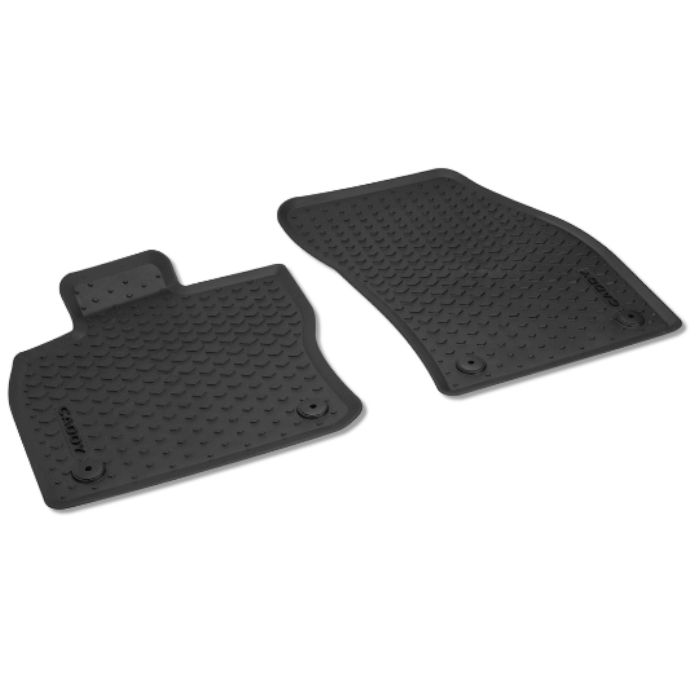 Jeu de 2 tapis de sol tous temps (avant) pour Caddy 5