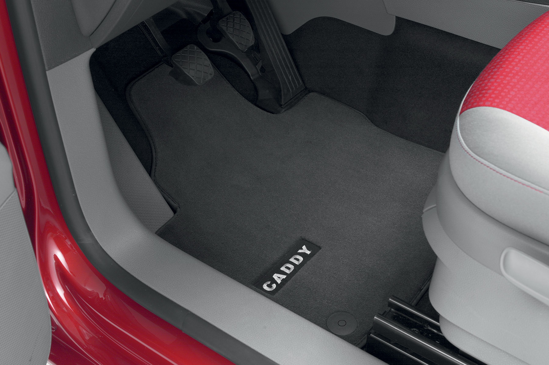 Jeu de 2 tapis textile « premium » noir, avant Caddy 4, Caddy Maxi 4