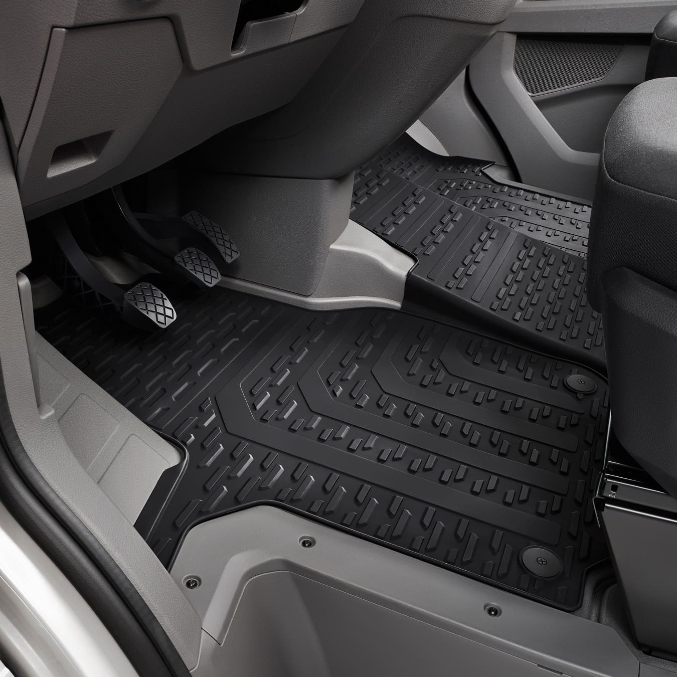 Jeu de 3 tapis caoutchouc avant pour Crafter et Grand California